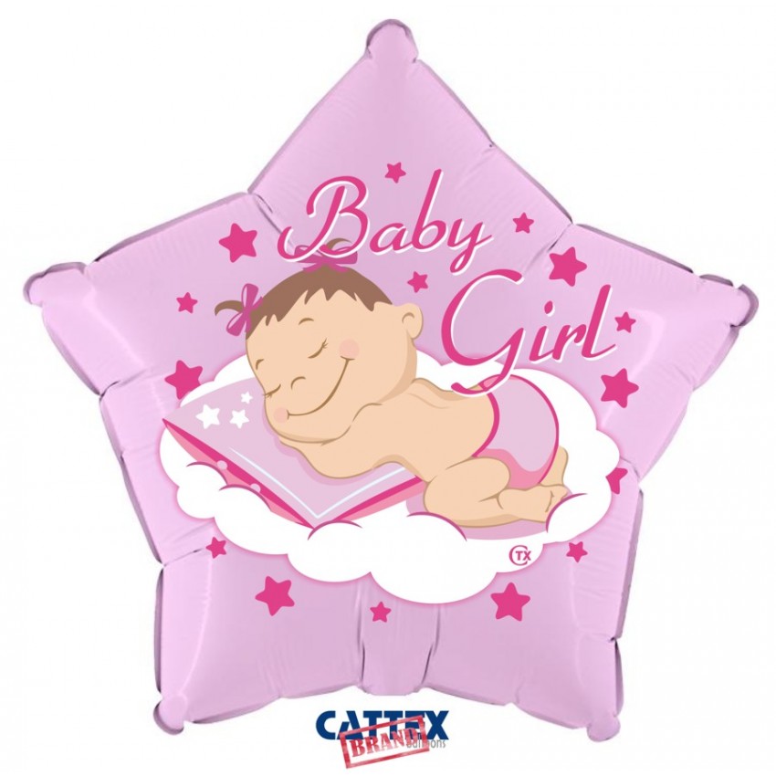 Palloncini Decorati CTX+ - Baby Girl Stella (18”)